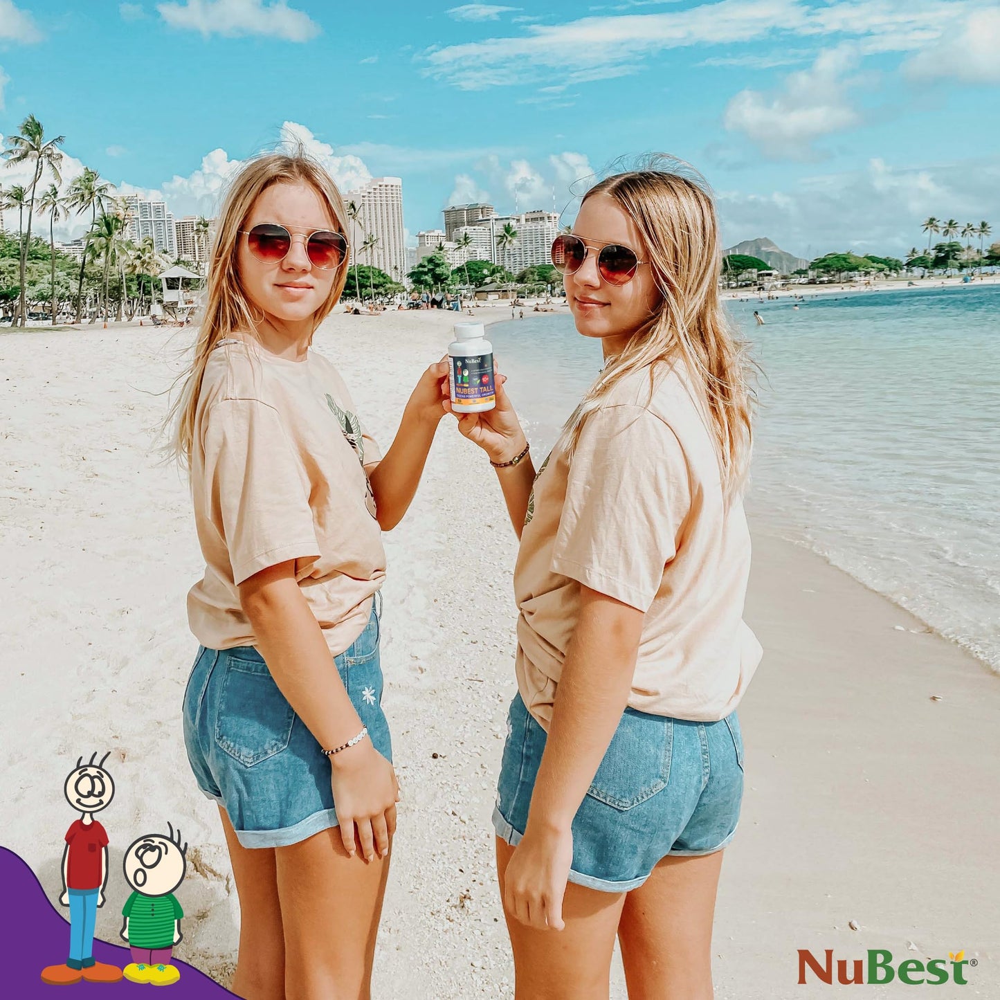 NuBest Tall 10+ Premium Bone Strength Formula, Enhanced Immunity and Overall Health for Age 10+ with Calcium, Vitamin D3, Vitamin K2