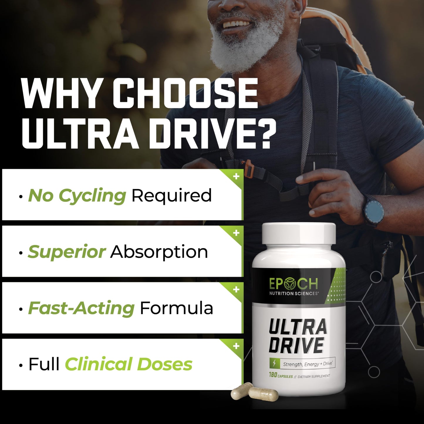 Epoch Nutrition | Ultra Drive – Advanced Performance Formula | Supports Energy, Endurance, and Healthy Circulation | with Tongkat Ali, Icariin & Nitric Oxide Support Epoch Nutrition SciencesBuy Supplements Australia