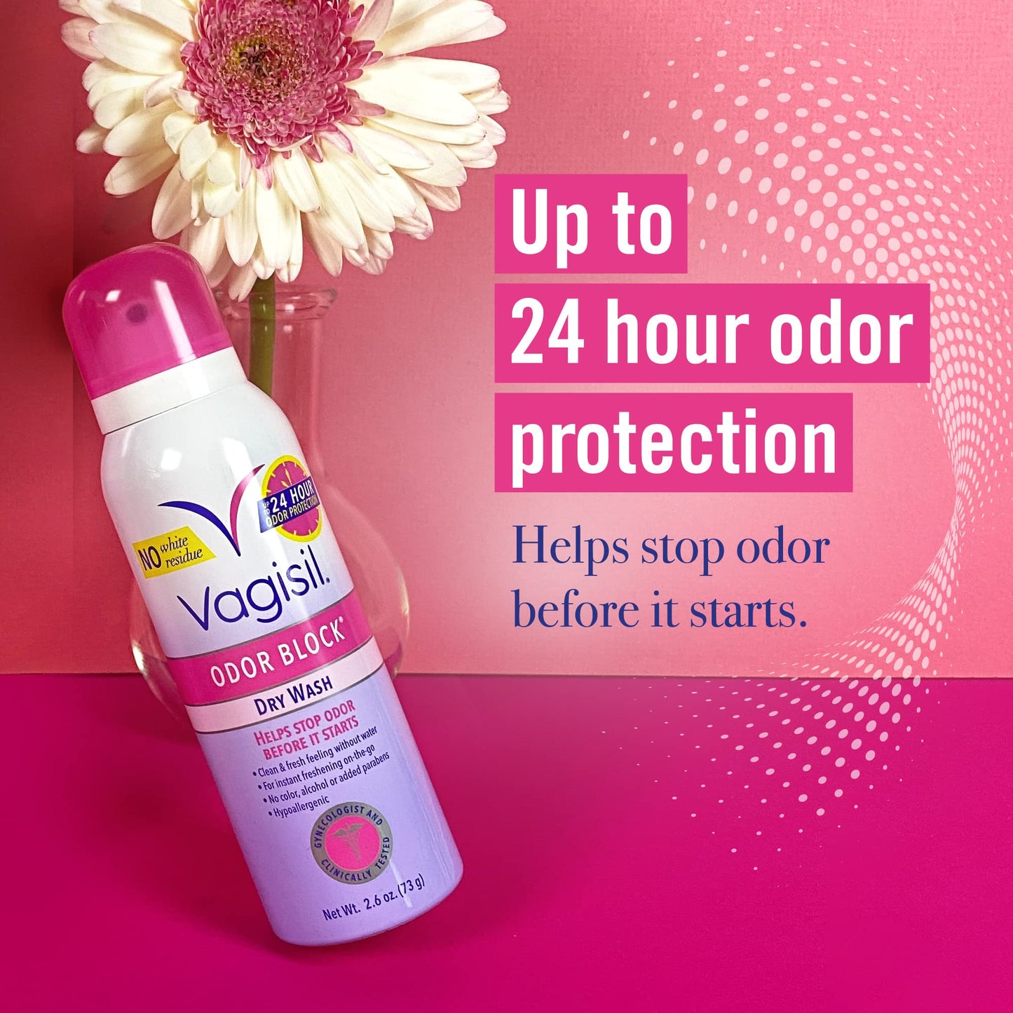 Vagisil Odor Block Dry Wash Spray for Feminine Hygiene, Gynecologist Tested, Hypoallergenic, 2.6 Ounces VagisilBuy Supplements Australia