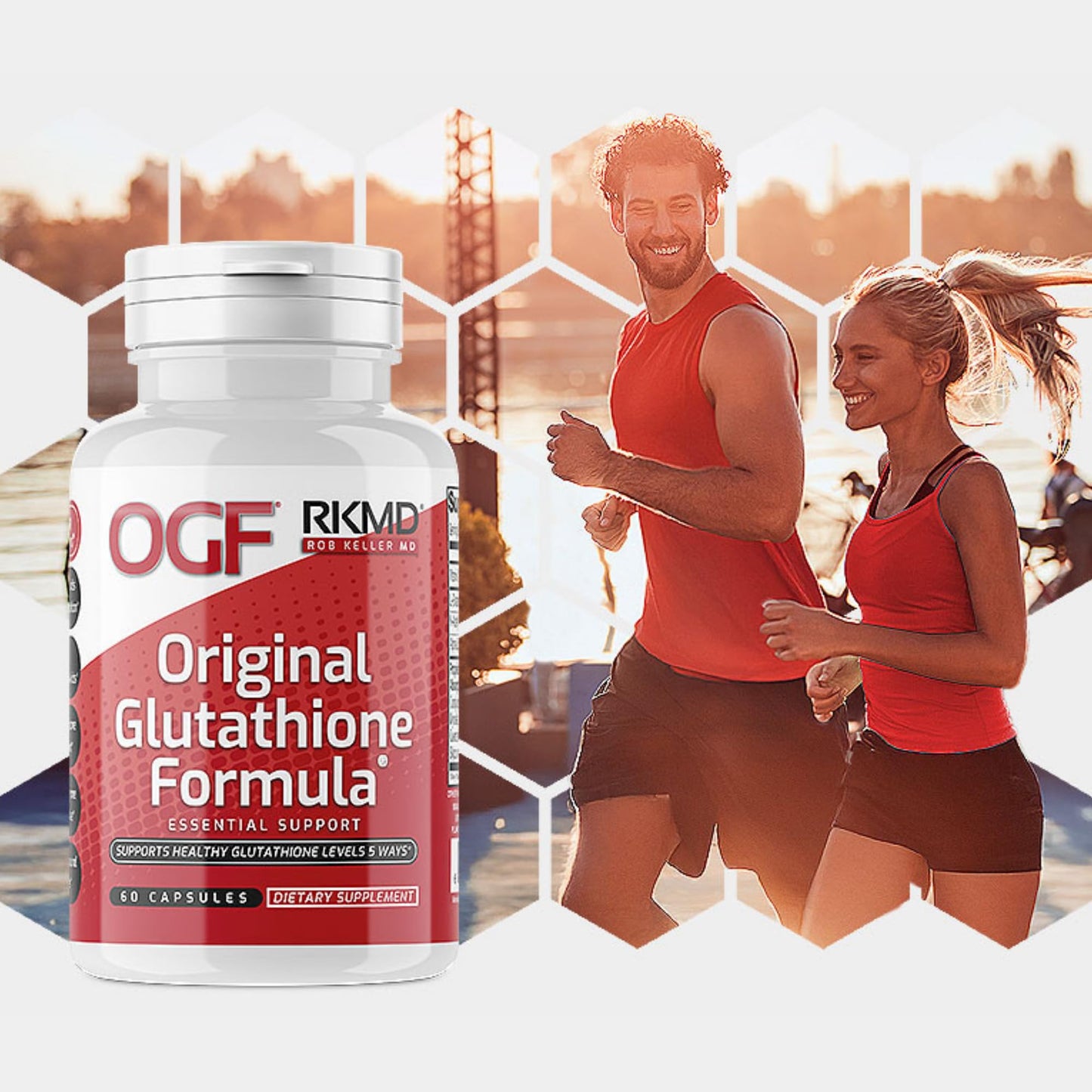 Original Glutathione Formula Essential Support, RobKellerMD, Advanced Antioxidant Formula, Helps Body Produce Glutathione Naturally for Detox, Immune Health, Mental Clarity, & Daily Wellness, 60 caps Rob Keller MDBuy Supplements Australia