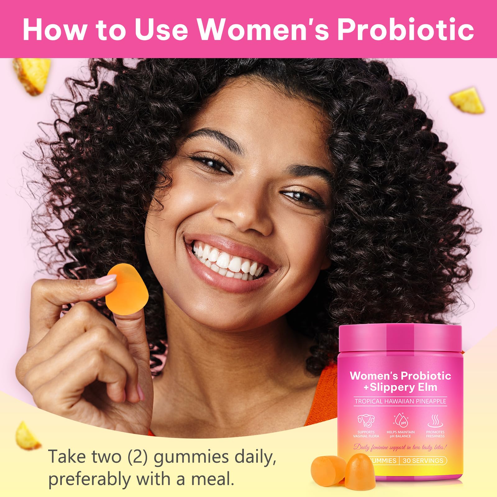 Beyxdu Probiotics for Women Gummies with Slippery Elm Feminine Balance Gummies for Women Vaginal Probiotics with Prebiotics & Lactobacillus Probiotic Blend Vaginal Odor & Vaginal Flora 120Gummy BeyxduBuy Supplements Australia