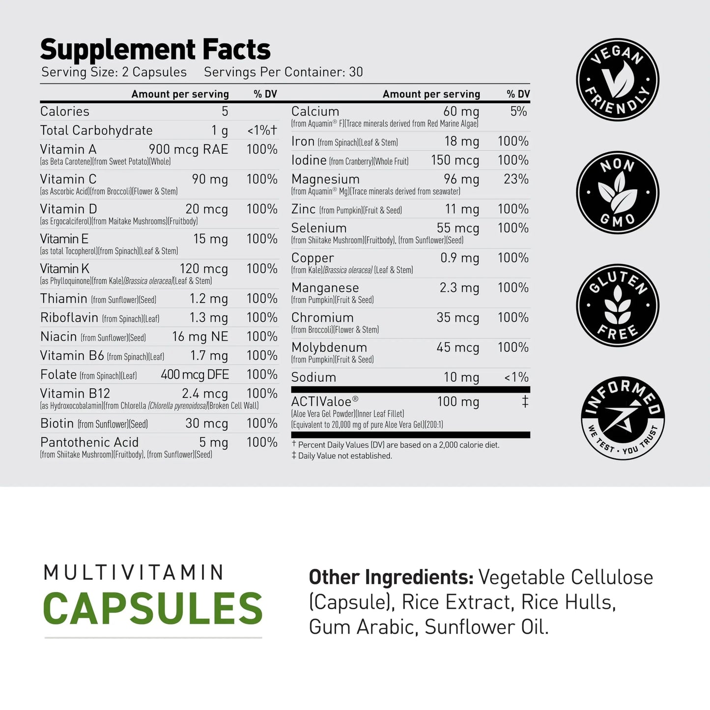 Kaged Multivitamin Capsules | Unflavored | Whole Foods Organic Fruits & Veggies | Plant Based Vegan Multivitamin KagedBuy Supplements Australia