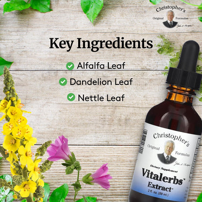 Christopher's Original Formulas Vitalerbs Extract, Nutrient-Rich Herbal Supplement, 2 oz Christopher's Original FormulasBuy Supplements Australia