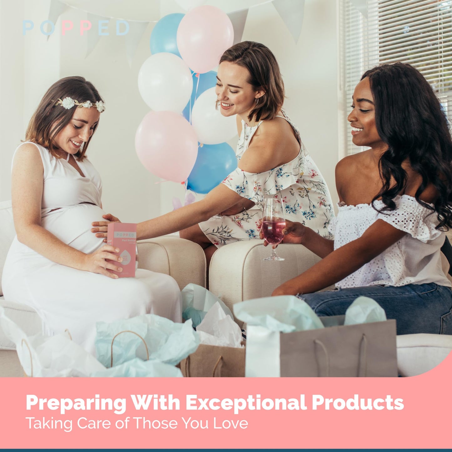 Popped Peri Bottle for Postpartum Care | Portable Bidet | Spray Bottle for Pain Relief, Tears POPPEDBuy Supplements Australia