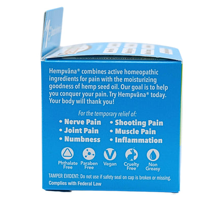 Hempvana Ultra-Strength Nerve Relief Cream w/100% Pure Hemp Seed Oil, AS SEEN ON TV, Relieves Nerve Pain, Shooting Pain, Joint Pain, Tingling, Muscle Cramps, Crawling Sensations, 3 oz Jar HempvanaBuy Supplements Australia