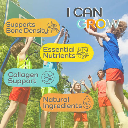 Fawelo I Can Grow Day-Time for Kids 10+ & Teens | Growth & Development Support with L-Arginine, Colostrum, Calcium, D3, Magnesium, Zinc | FaweloBuy Supplements Australia