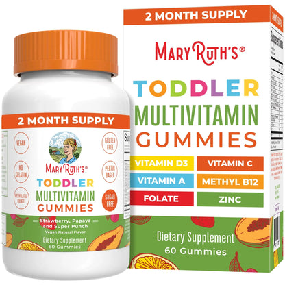 MaryRuth Organics Sugar Free Vitamin Gummies for Kids Age 2 | 2 Month Supply Multivitamin with Vitamin C, D3, Zinc | 1 Gummy Per Day | Toddler Vitamins MaryRuth OrganicsBuy Supplements Australia
