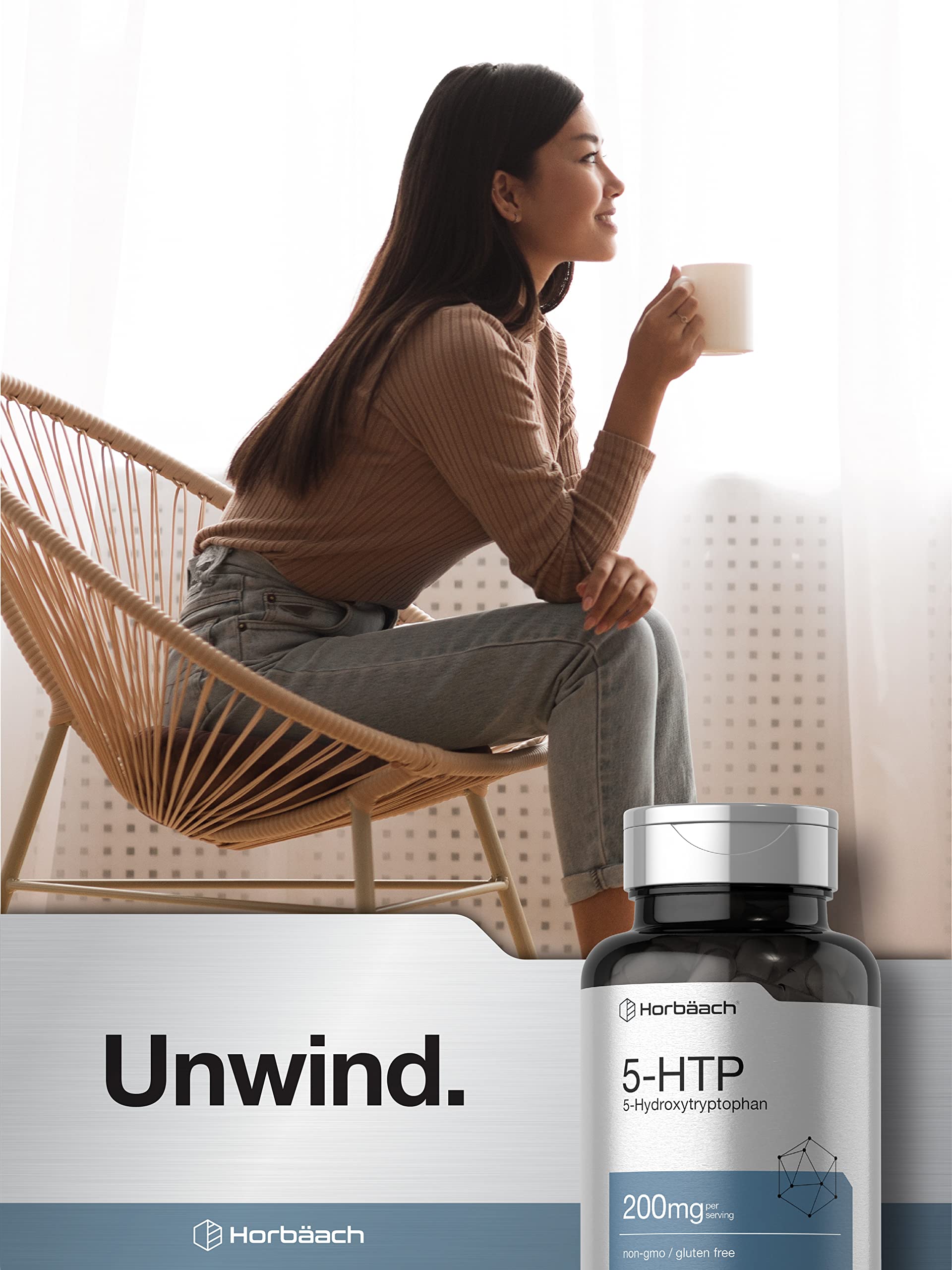 5HTP 200mg Capsules | 180 Capsules | Griffonia Simplicifolia | 5HTP Extra Strength Supple HorbäachBuy Supplements Australia