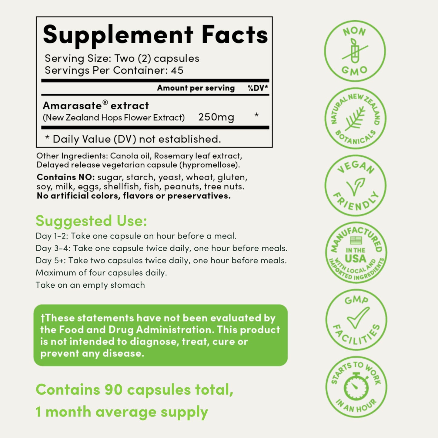 Calocurb Calorie Control Supplement, Natural GLP-1 Activator, 90 Count (1 Month Average CalocurbBuy Supplements Australia
