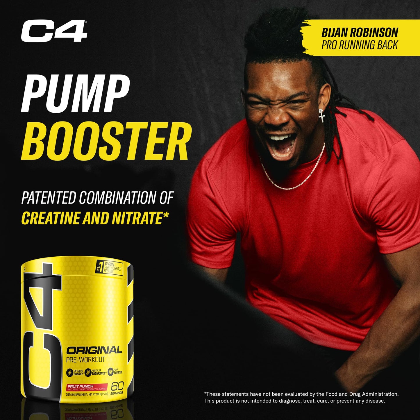 C4 Original Pre Workout Powder Fruit Punch - Vitamin C for Immune Support - Sugar Free CellucorBuy Supplements Australia