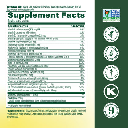 MegaFood Men's 40+ Advanced Multivitamin for Men - Dr-Formulated - Choline, Vitamin B, Vitamin C, Vitamin D, Zinc & Real Food MegaFoodBuy Supplements Australia