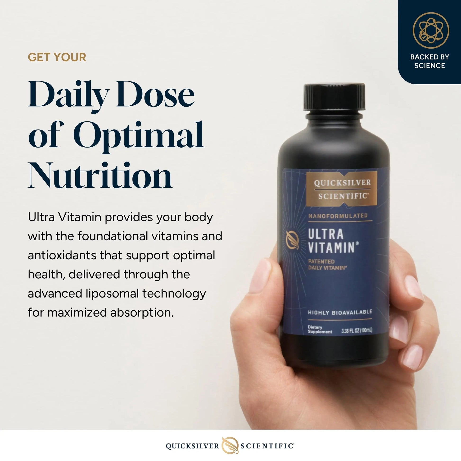 Quicksilver Scientific Liposomal Ultra Vitamin - Liquid Multivitamin & Antioxidant Supplement for Energy, Liver Health & Brain Support Quicksilver Scientific