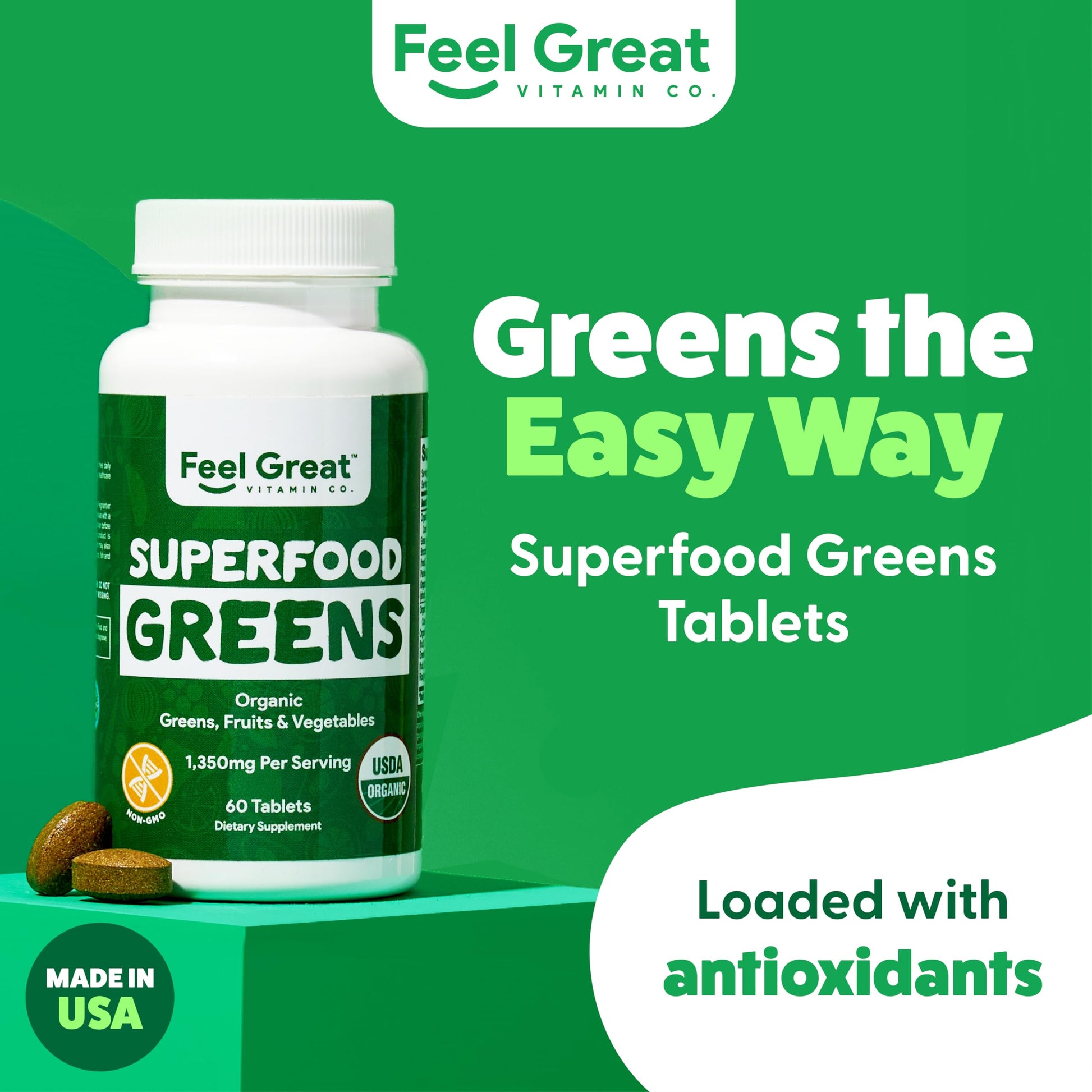 Superfood Greens by Feel Great Vitamin Co. | Organic Greens, Fruits and Veggies The Feel Great Vitamin CompanyBuy Supplements Australia
