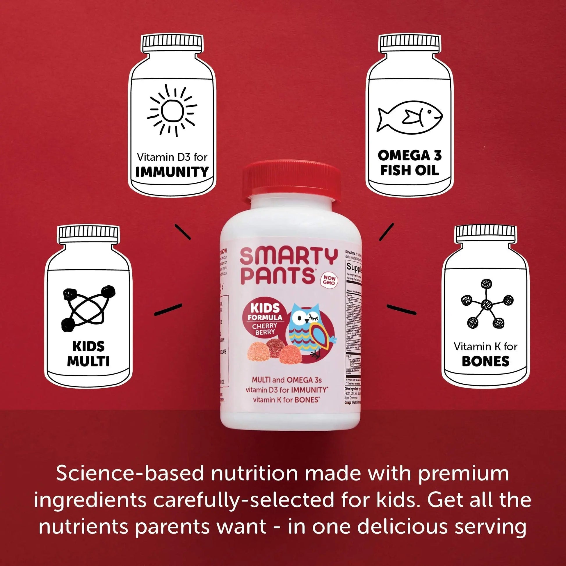 SmartyPants Kids Multivitamin Gummies & Women's Multivitamin Gummies: Omega 3 Fish Oil (EPA/DHA), Methylfolate SmartyPantsBuy Supplements Australia