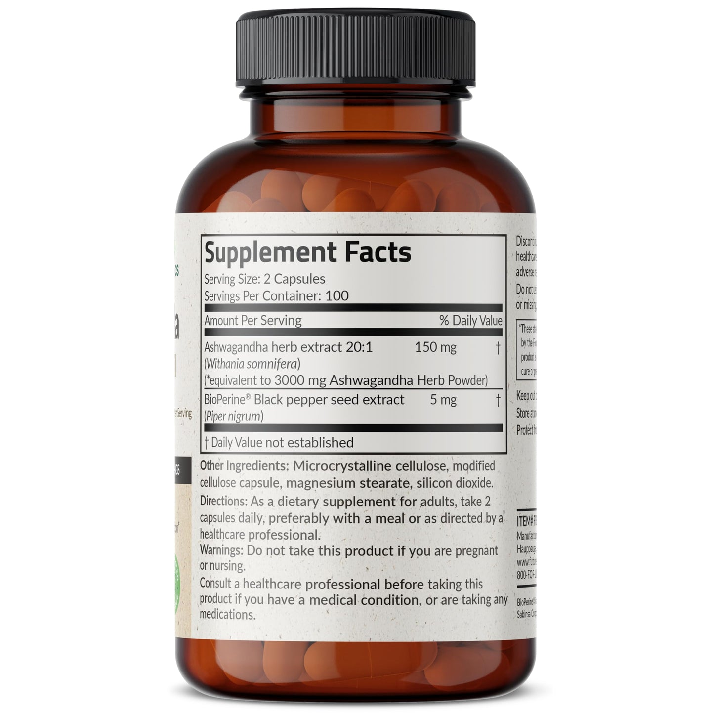 Futurebiotics Ashwagandha Extra Strength Stress & Mood Support with BioPerine FuturebioticsBuy Supplements Australia