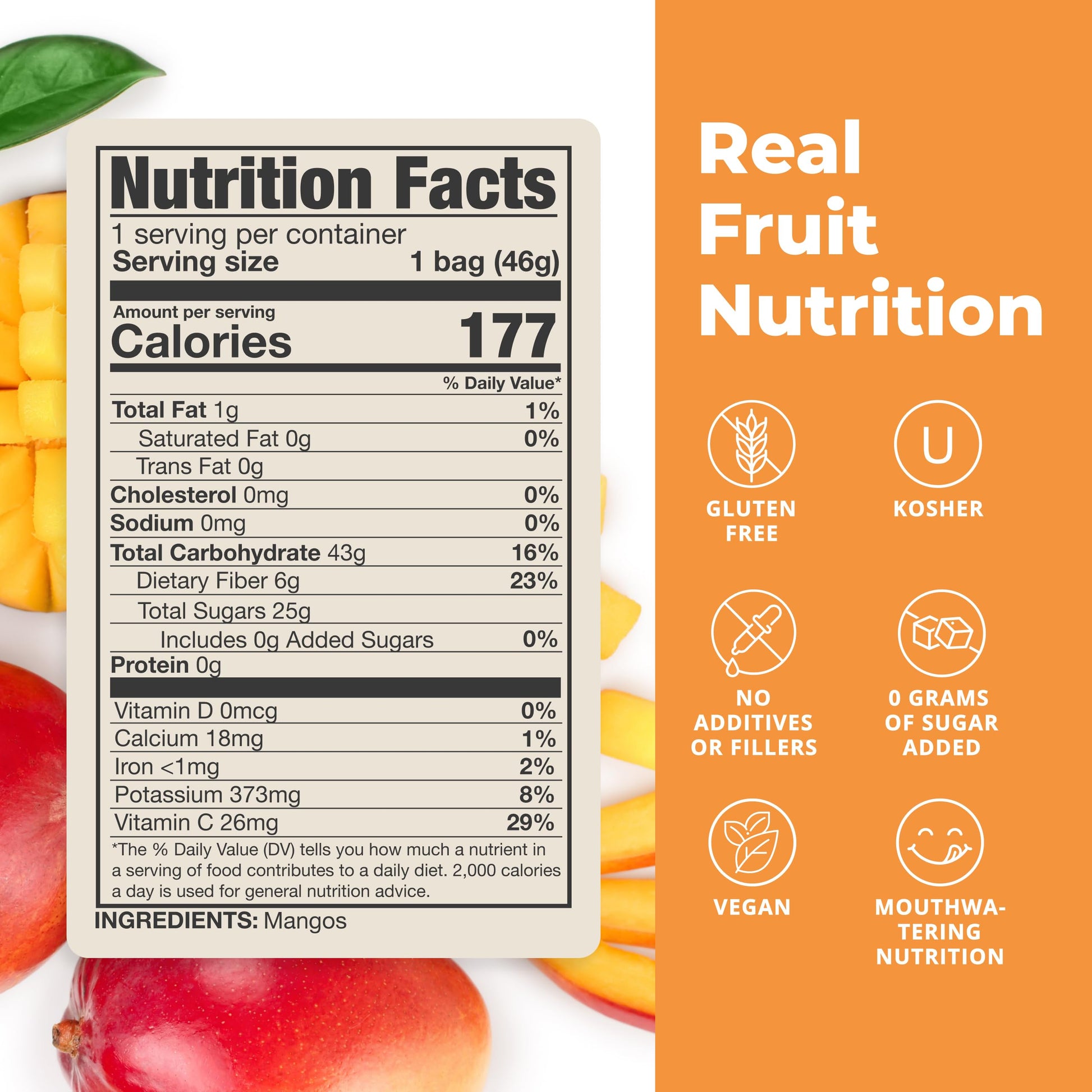 Balance of Nature Freeze-Dried Mangos (5 Pack) – 100% Real Fruit, Crunchy Mango Slices, Healthy Snack, Mouthwatering Nutrition, Gluten-Free, Vegan, No Sugar Added, Five 1.6 oz Bags Balance of NatureBuy Supplements Australia