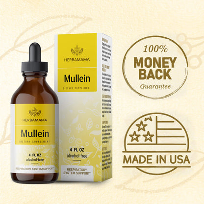 Mullein Leaf Tincture - Lung Cleanse - Vegan Mullein Drops - Lung Detox HERBAMAMABuy Supplements Australia