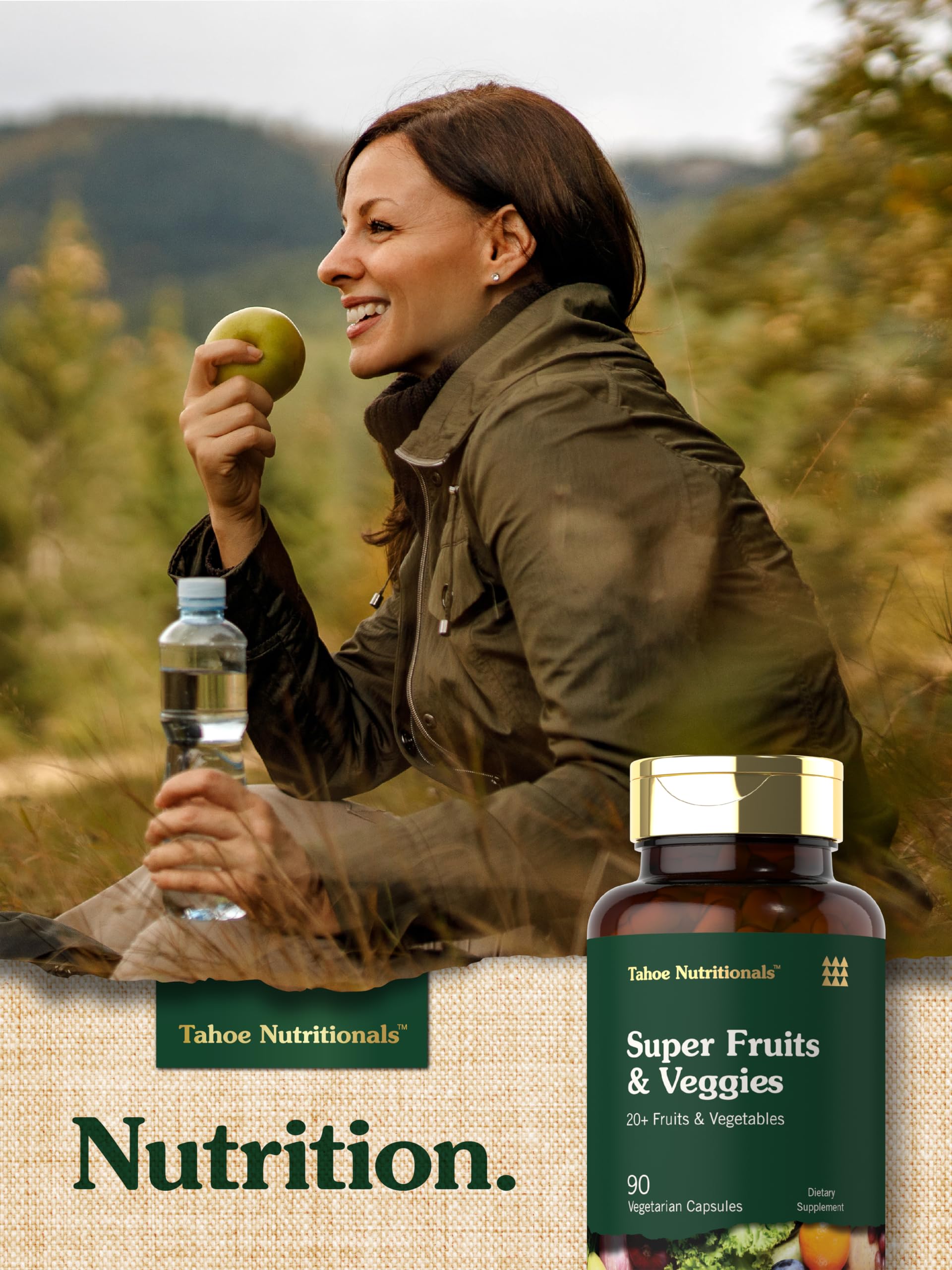 Tahoe Nutritionals Super Fruits and Veggies Capsules | 90 Count | Vegetarian, Non-GMO and Gluten Free Supplement Tahoe NutritionalsBuy Supplements Australia