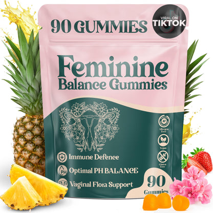 ORGANIC UPLIFT Premium Feminine Balance Gummies - for Women’s Health & Wellness - Immune Support - Vegan, Gluten-Free - Hawaiian Pineapple - 90 Gummies - 45 Servings ORGANIC UPLIFTBuy Supplements Australia