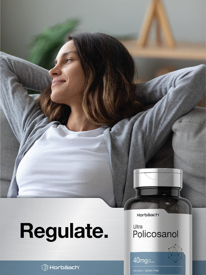 Policosanol 40mg | 200 Capsules | Non-GMO and Gluten Free | by Horbaach HorbäachBuy Supplements Australia