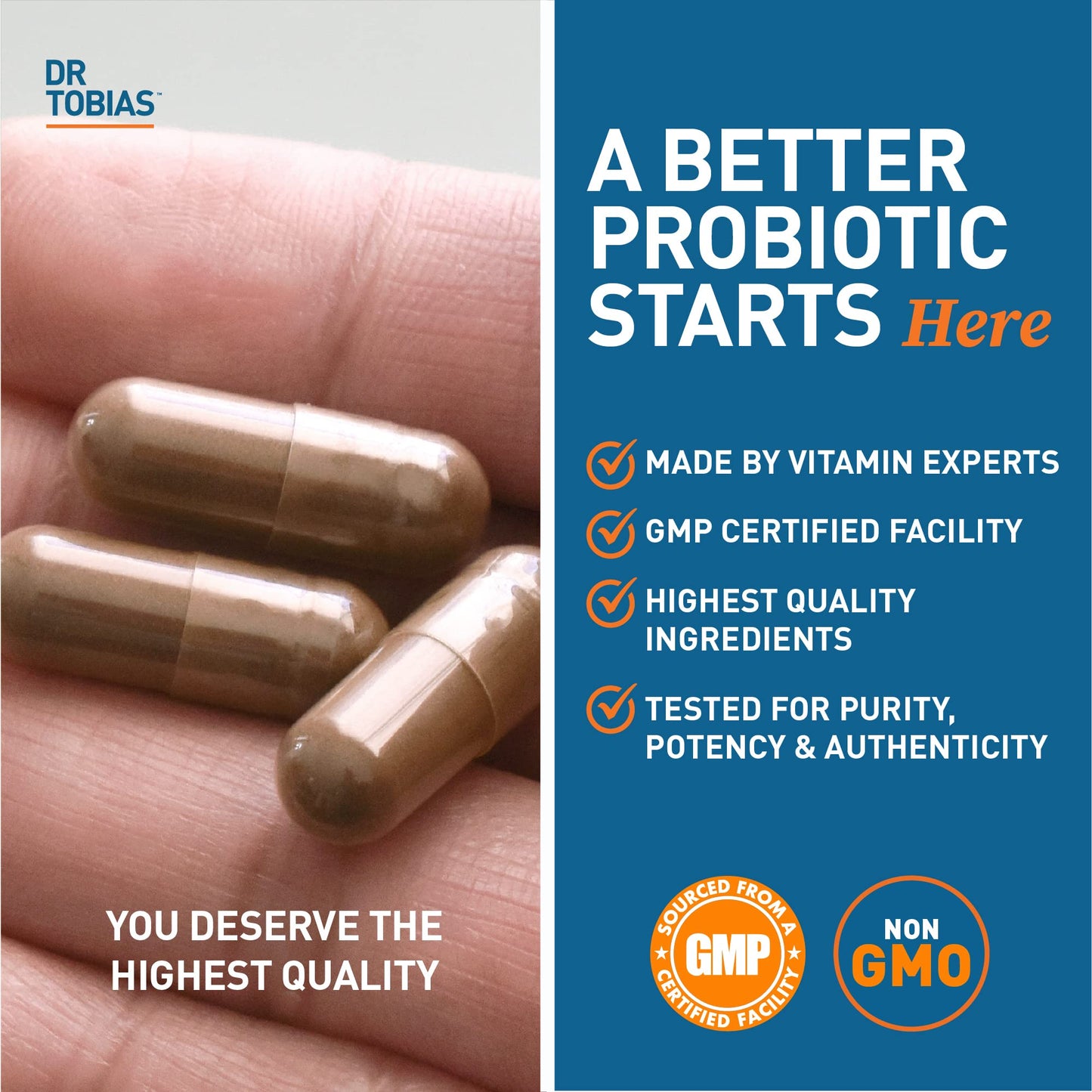Dr. Tobias Probiotics 30 Billion, 10 Strains, 30 Billion CFU's, Targeted Release Probiotics Dr. TobiasBuy Supplements Australia