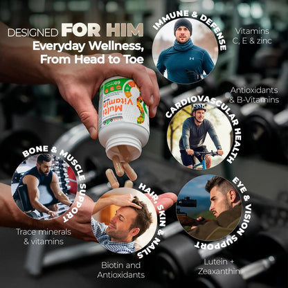 LiveGood Bio-Active Complete Multivitamin for Men, Daily Men’s Multi with 24 Essential Vitamins and Minerals for Energy, Immunity LIVEGOODBuy Supplements Australia