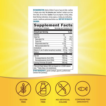 Nature's Way EFA Blend for Kids with vitamin E, Supports Eye and Brain Function*, 120 Softgels Nature's WayBuy Supplements Australia