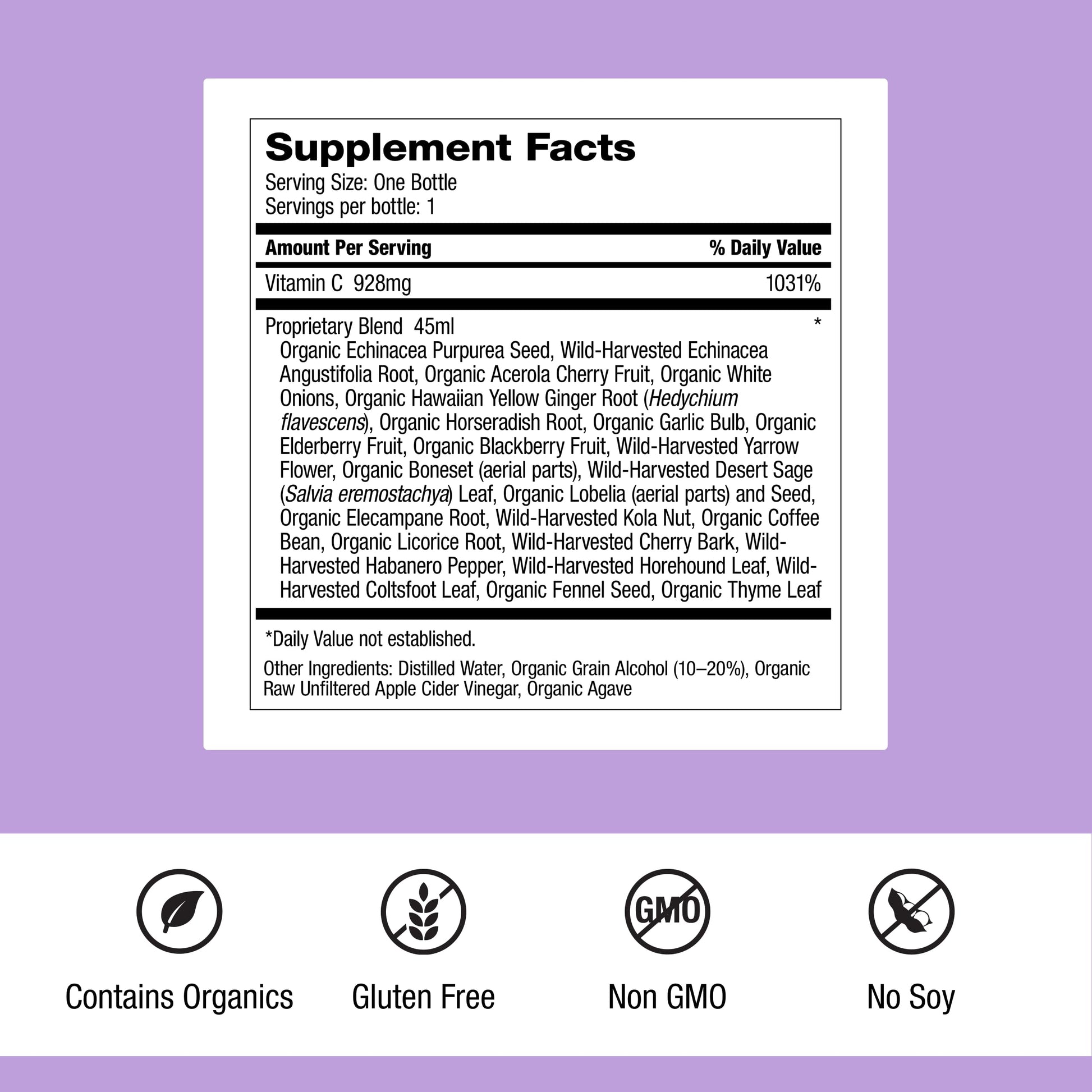 Dr. Schulze's Herbal Shot | Organic Extract | Gluten-Free & Non-GMO for Immune System Support | Total 9 Fl. Oz. | 6 Servings Dr. Schulze'sBuy Supplements Australia