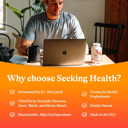 Seeking Health Optimal Multivitamin, Active B Vitamins and L-5-MTHF, Riboflavin, B6, Bioavailable Folate and B12, CoQ10 Seeking Health