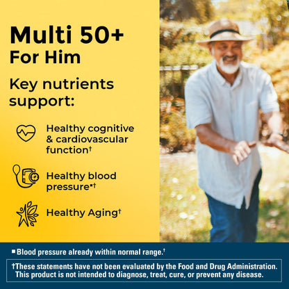 Nature Made Multivitamin for Men Over 50, Mens Multivitamins 50 Plus, Daily Nutritional Support, Nature Made Multi Vitamins Nature MadeBuy Supplements Australia
