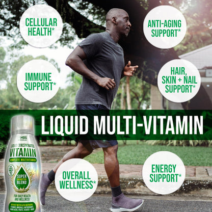 MBS Biotechnology Liquid Multivitamin for Adults – Complete High-Absorption Daily Vitamin with Superfoods, CoQ10, B-Complex, Turmeric & PQQ – Immune & Energy Support – Berry Flavor, 17 oz MBS BiotechnologyBuy Supplements Australia