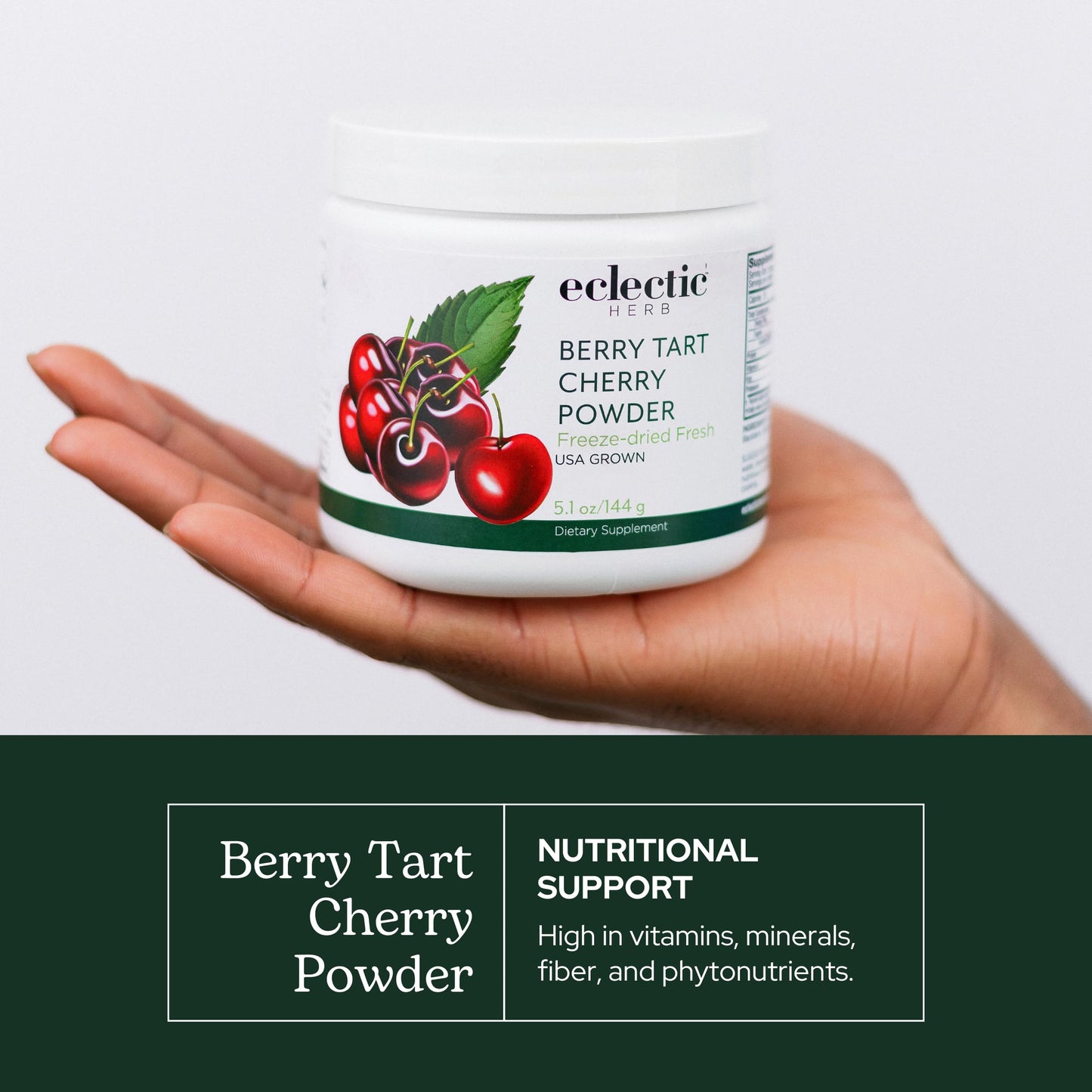 Eclectic Herb - Berry Tart Cherry Powder | Joint Support Supplement | Superfood Vitamin & Mineral Supplement | Freeze Dried, Vegan, Non-GMO, Gluten-Free (5.1 oz | 144 g) ECLECTIC INSTITUTEBuy Supplements Australia