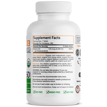 Bronson Vitamin D3 5,000 IU (1 Year Supply) for Immune Support, Healthy Muscle BronsonBuy Supplements Australia