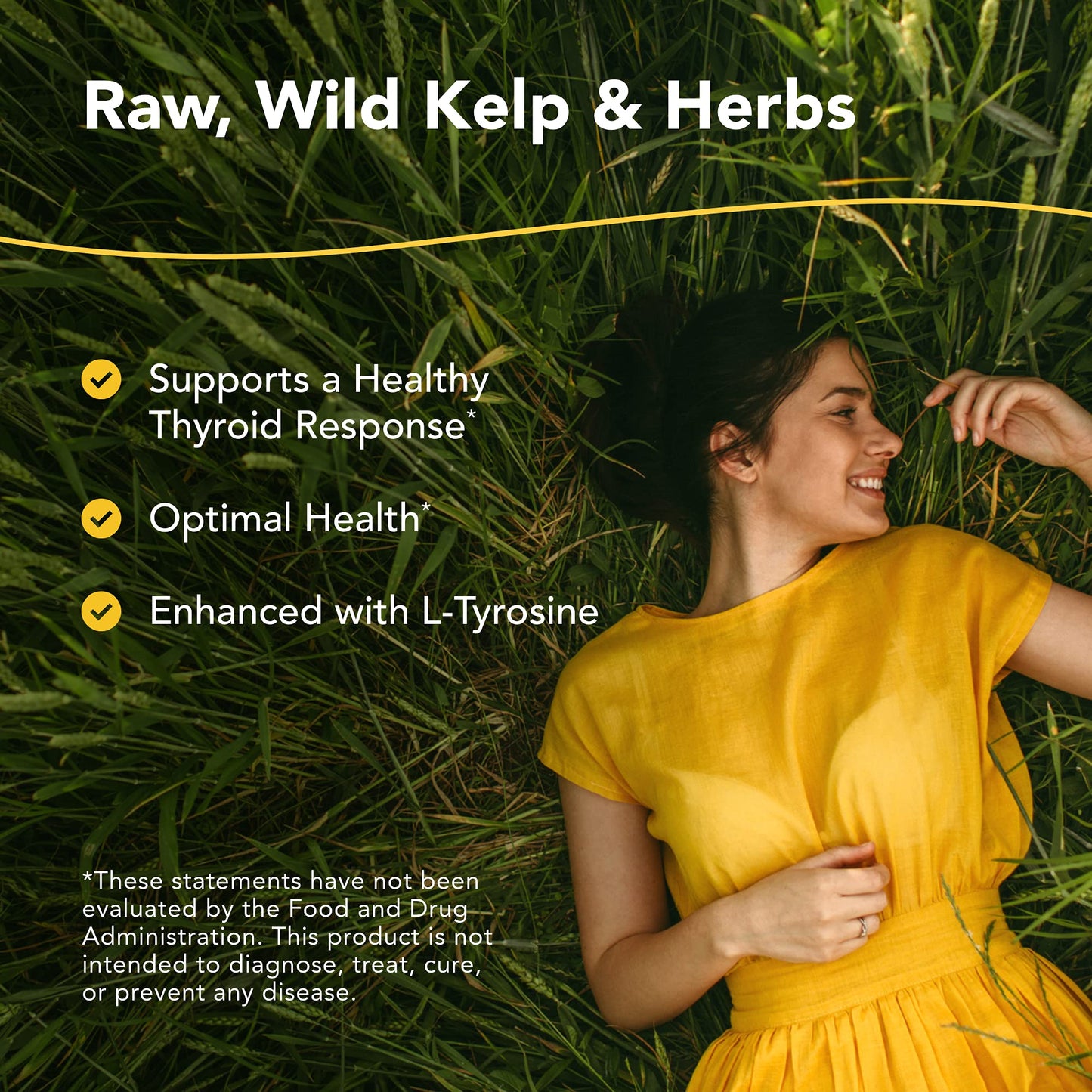 NORTH AMERICAN HERB & SPICE Thyroset - 90 Capsules - Wild Kelp & Herbs Blend - Healthy Thyroid Support - Contains Trace Minerals, Natural Iodine, Antioxidants & Amino Acids - 45 Servings NORTH AMERICAN HERB & SPICEBuy Supplements Australia