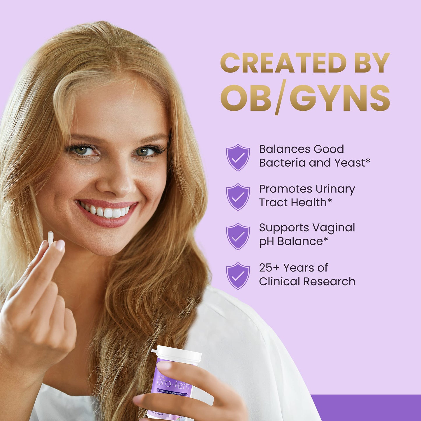 HPD Rx Pro-Fem #1 Vaginal Health Probiotic | Vaginal Probiotics | Clinically Proven to Promote Yeast & PH HPD RxBuy Supplements Australia