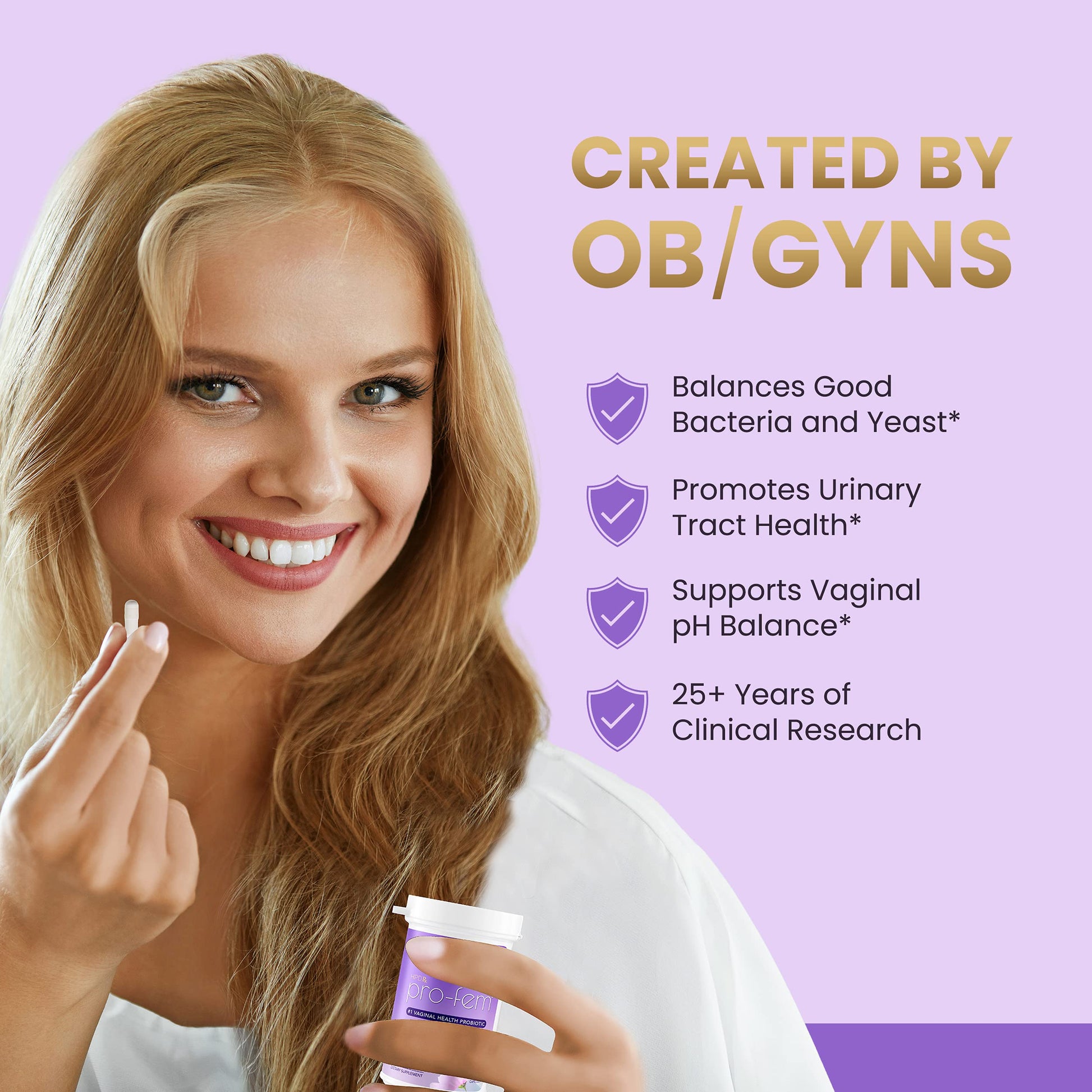 HPD Rx Pro-Fem #1 Vaginal Health Probiotic | Vaginal Probiotics | Clinically Proven to Promote Yeast & PH HPD RxBuy Supplements Australia