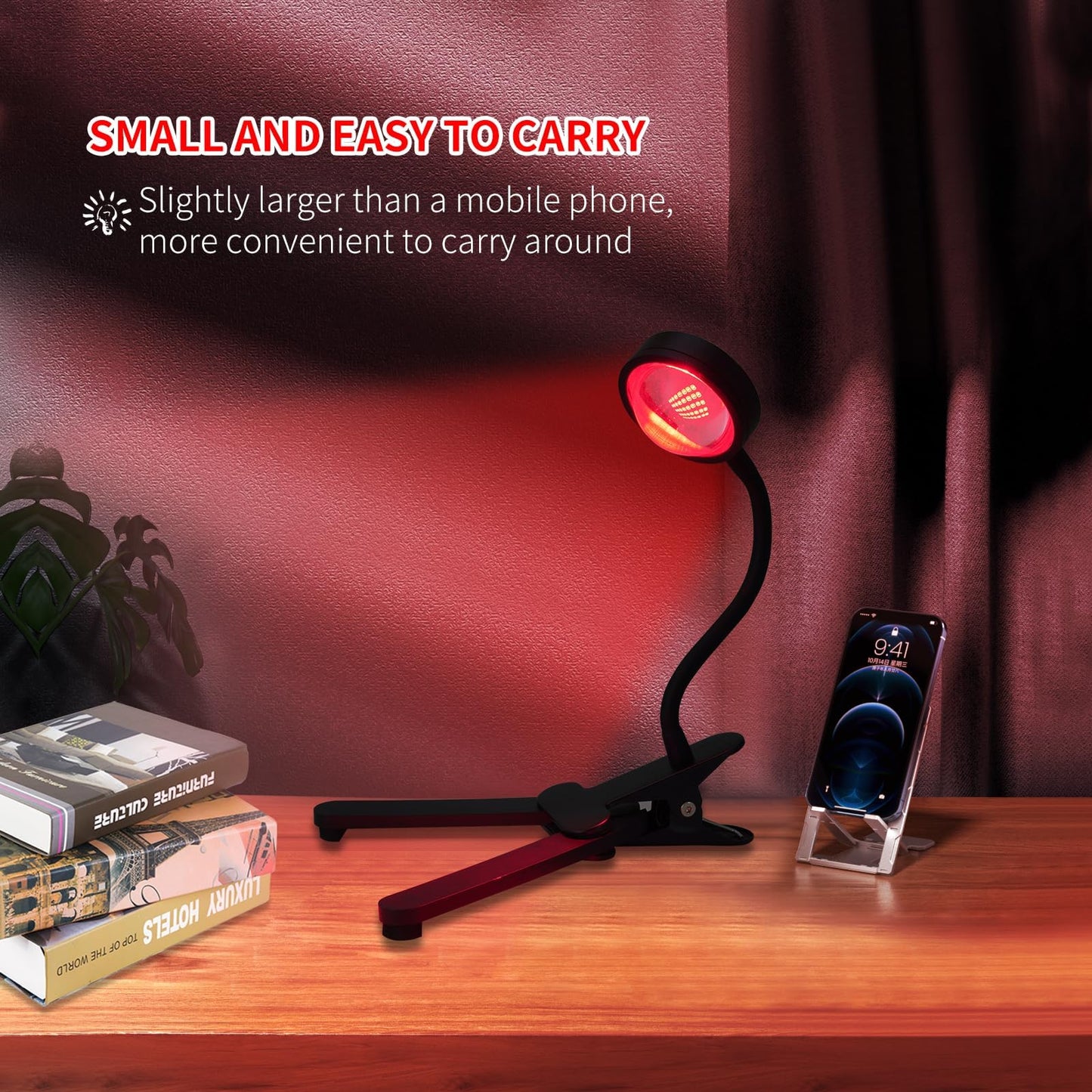 WTINTELL Red Light Therapy for Face, 660nm LED Red Light Therapy Light with Clip, Suitable WTINTELLBuy Supplements Australia