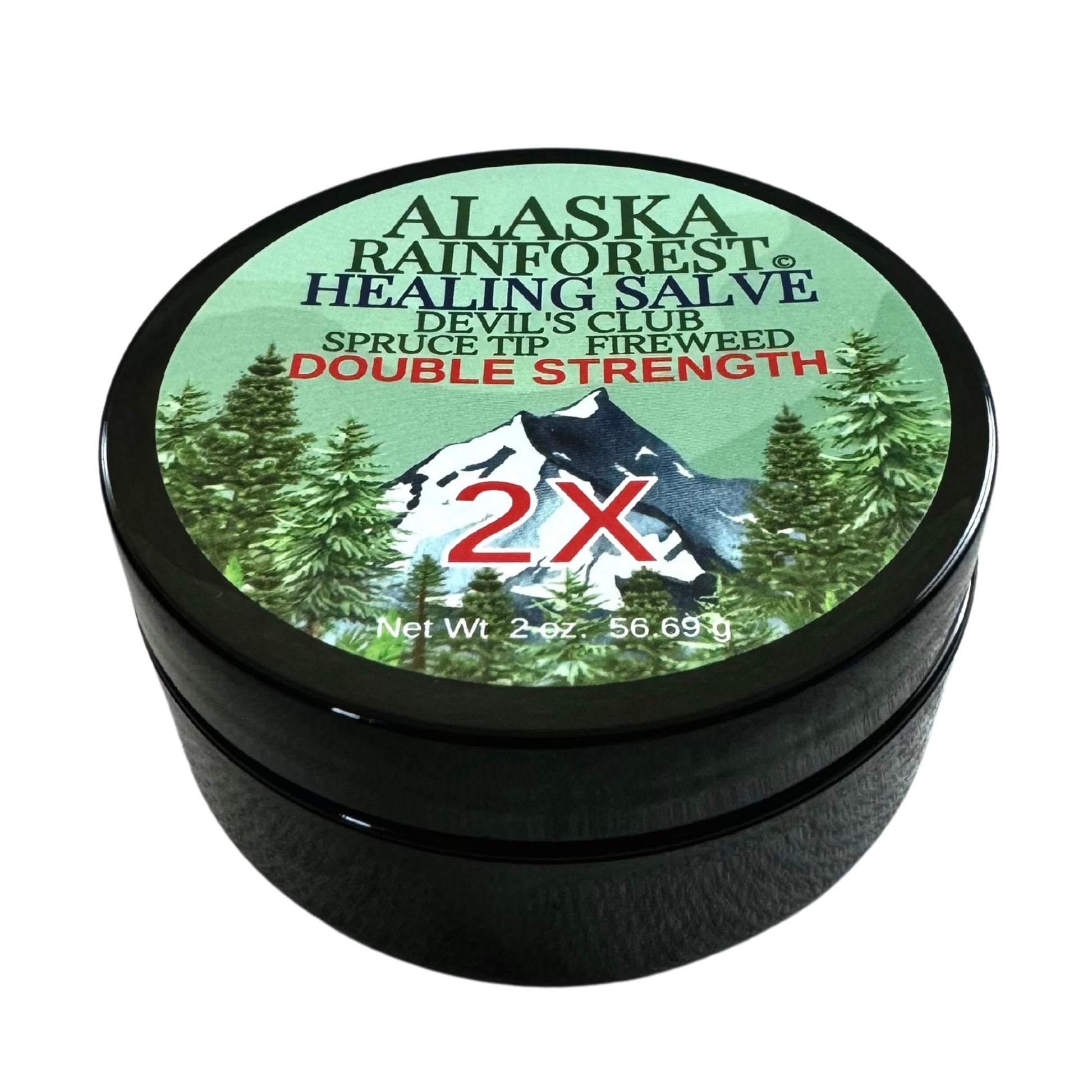 Snowy Summit Alaska Rainforest 2X Salve - Salve for Dry Skin & Joint Relief - Natural Super Salve for Soothing Skin with Gentle Aroma - Body & Hand Salve - Muscle Rub with Alaskan Devil’s Club Oil Snowy SummitBuy Supplements Australia