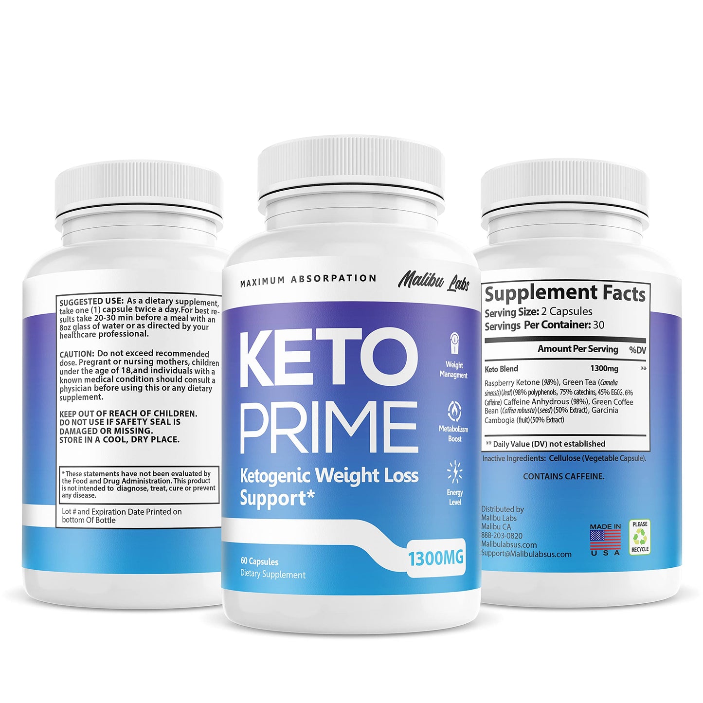 Keto Prime, Advanced Ketogenic Pill Shark Formula 1300mg, KetoPrime, Made in The USA Malibu LabsBuy Supplements Australia