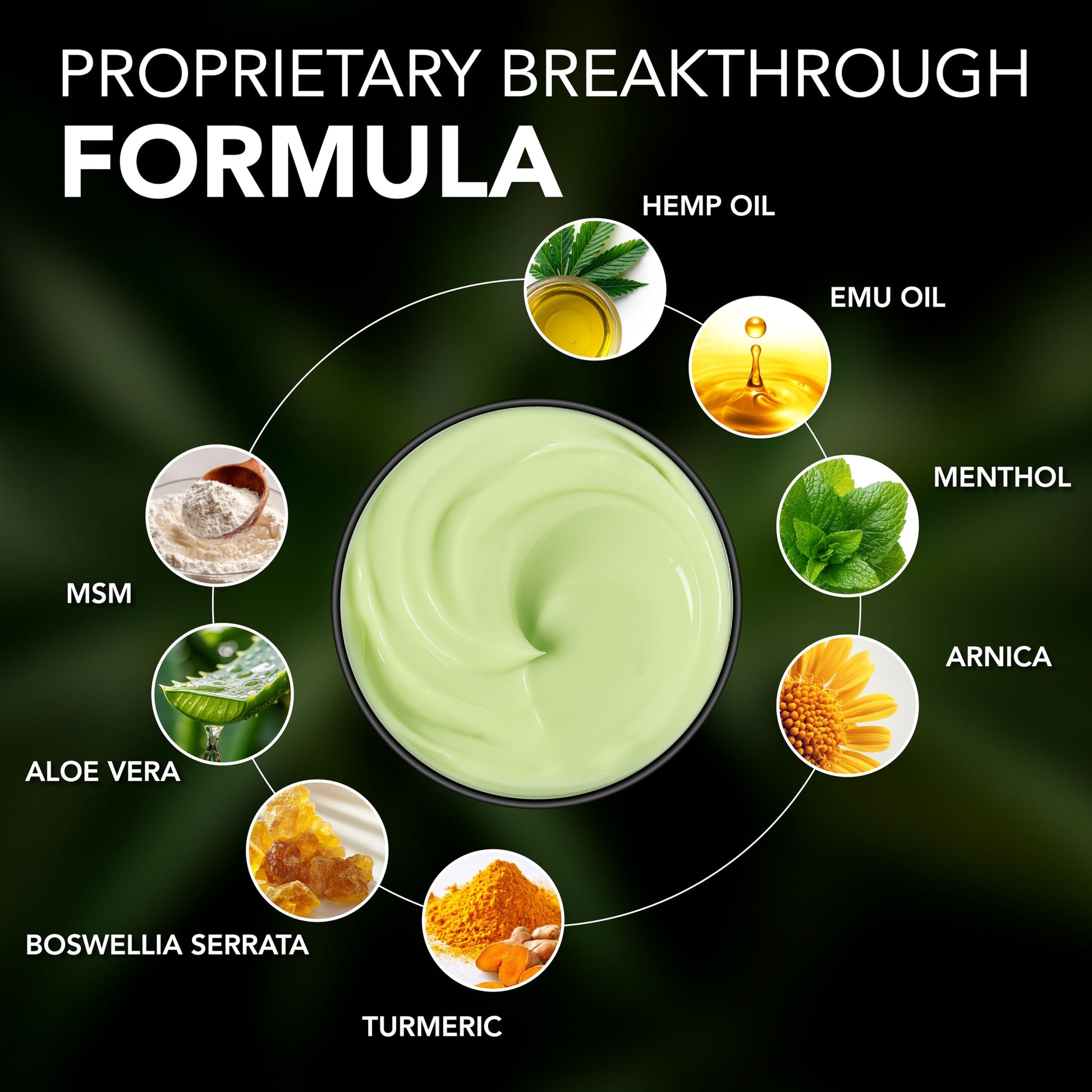 Hemp Cream - Maximum Strength - Natural Hemp Oil Extract Gel Rub with MSM - Glucosamine - Arnica - Turmeric - Maximum Strength - Formulated in USA - 3.9 oz ArvesaBuy Supplements Australia