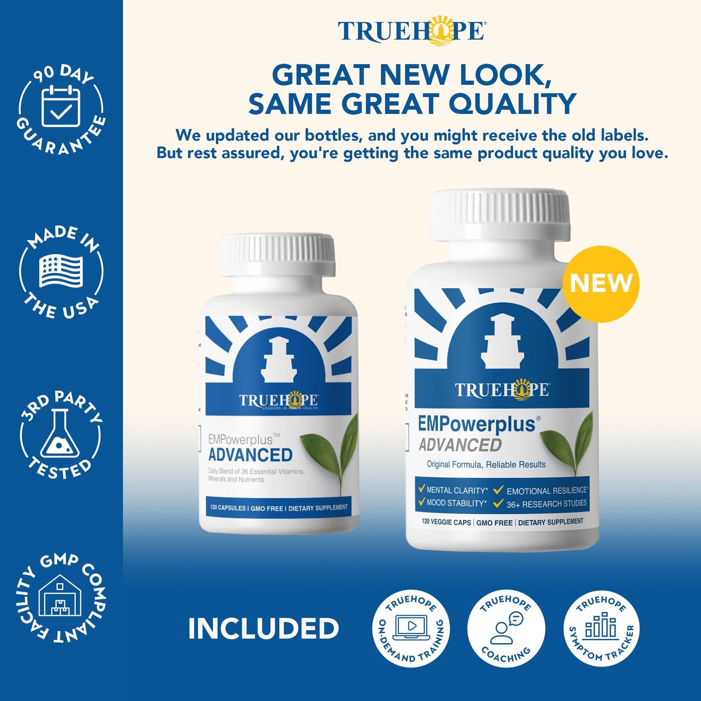 Truehope EMPowerplus Advanced Multivitamin for Women & Men - Broad-Spectrum Multivitamins & Chelated Minerals | 1000% Better Absorption