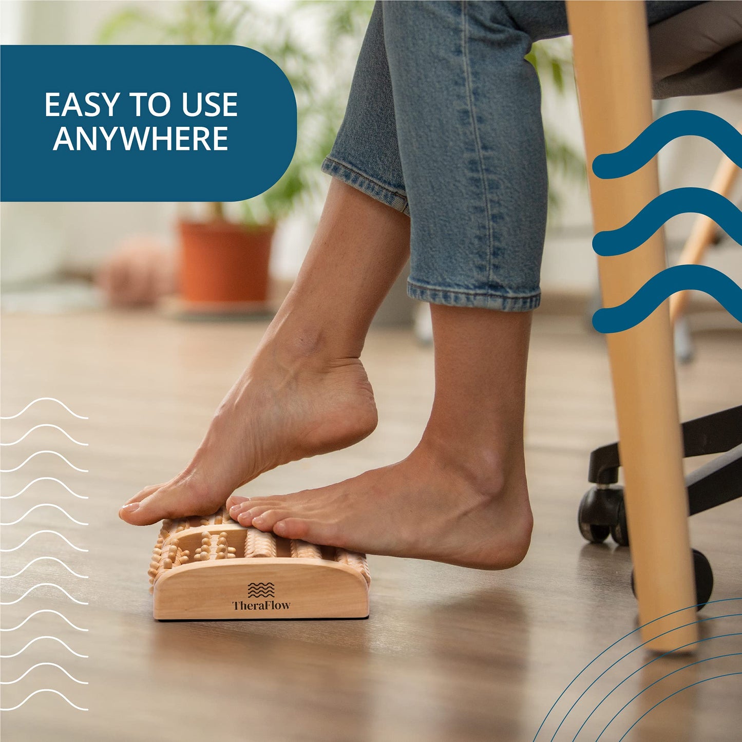 TheraFlow Foot Massager for Plantar Fasciitis Relief, Relaxation Gifts for Women, Men TheraFlowBuy Supplements Australia