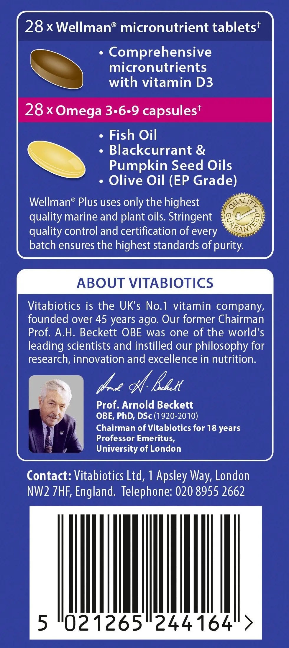 Vitabiotics Ltd Vitabiotics Wellman Plus, 56 Tablets/Capsules WellmanBuy Supplements Australia