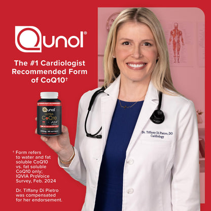 Qunol Ultra CoQ10 100mg Softgels- 3x Better Absorption, Antioxidant for Heart Health & Energy Production, Coenzyme Q10 Vitamins