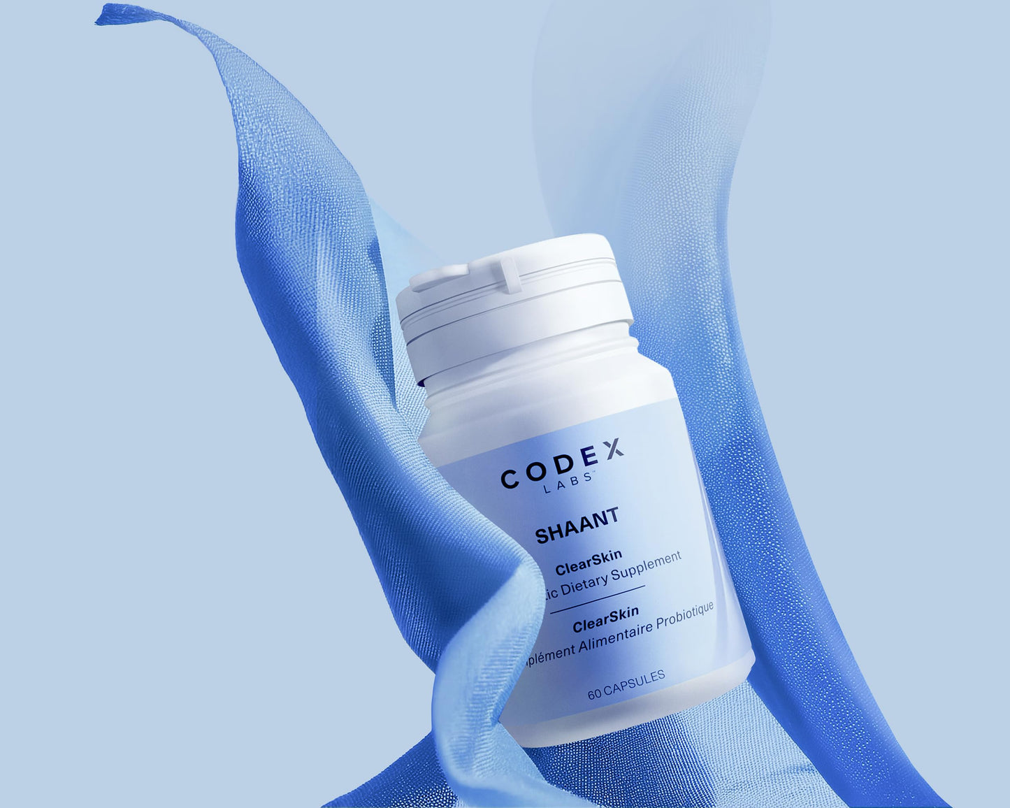 Codex Labs Shaant Clear Skin Supplement – 60 Vegan Capsules | Acne Probiotics with 9-Strain Blend, Green Tea EGCG & Guggul – Daily Support for Acne-Prone Skin & Clear Complexion Codex LabsBuy Supplements Australia