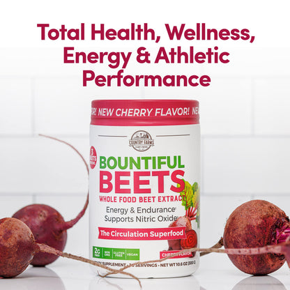 Country Farms Bountiful Beets, Wholefood Beet Extract Superfood, Helps Support Healthy Circulation and Promote Energy