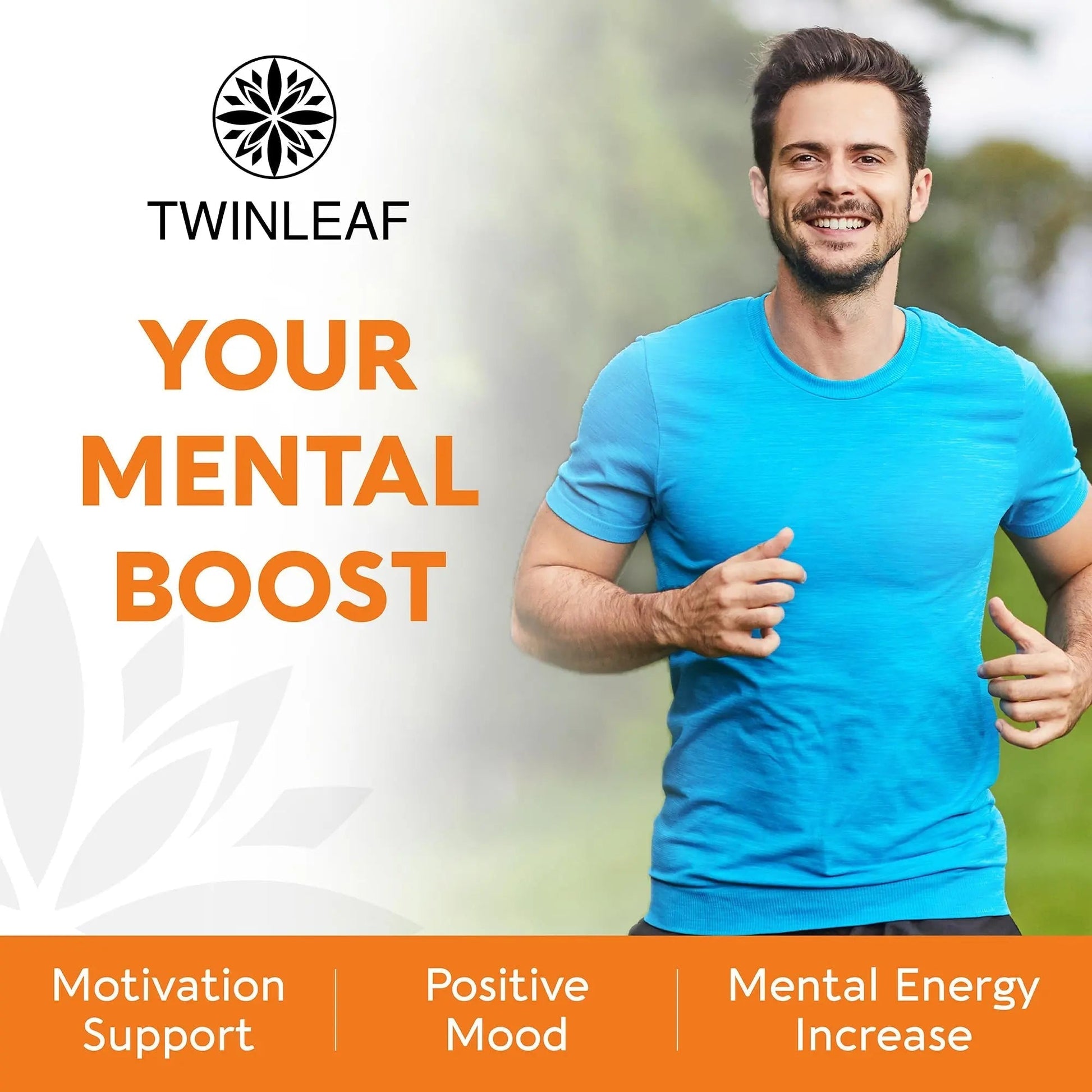 TWINLEAF Dopamine Brain Support Supplement, 1000 mg Blend - Made in USA - with DMAE, Vitamin B12 and L-Tyrosine TWINLEAFBuy Supplements Australia