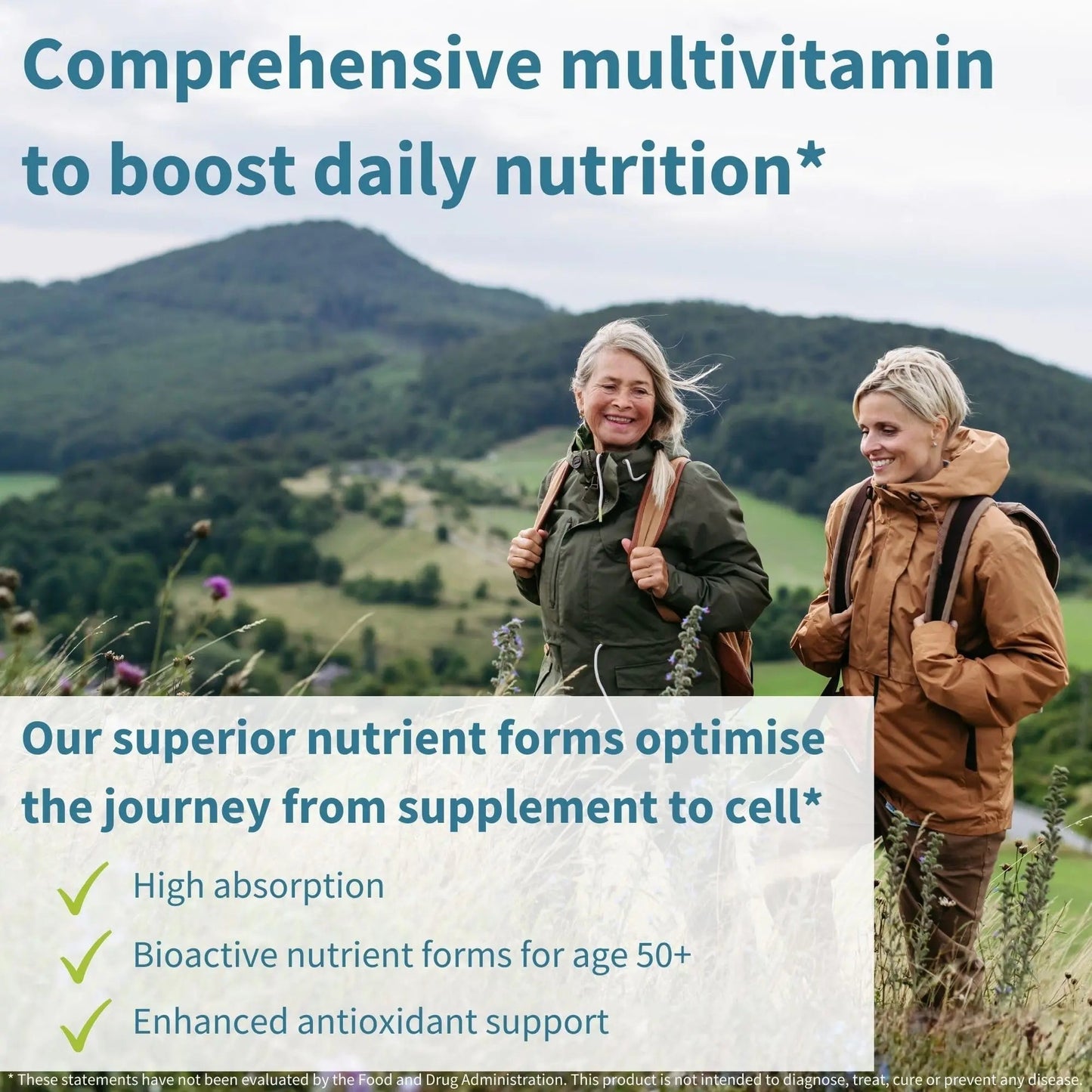 Igennus Methylated Women's 50+ Multivitamin with Calcium & Magnesium, Pure & Clean, All-Day Nutrient Delivery with High-Strength B-Vitamins Igennus Healthcare Nutrition