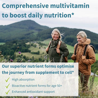 Igennus Methylated Women's 50+ Multivitamin with Calcium & Magnesium, Pure & Clean, All-Day Nutrient Delivery with High-Strength B-Vitamins Igennus Healthcare Nutrition
