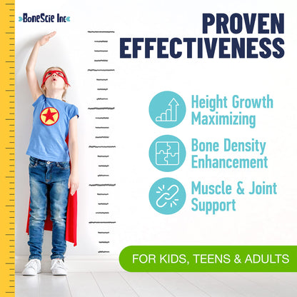 Height Growth Maximizer - Made in USA - Natural Height Increase Booster & Bone Growth Pills - Grow Taller Supplement for Adults, Teens & Kids - Vitamins for Boys & Girls to Get Taller - 120 capsules BONESCIE INCBuy Supplements Australia